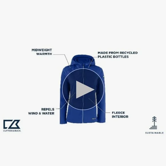 Cutter & Buck Red Jacket with Hood - Picture 11 of 15